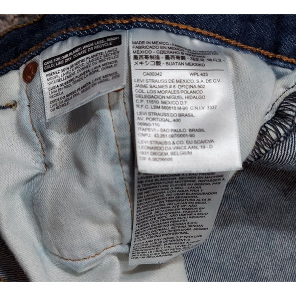 Levis 501 XX Jeans Mens 49x28 Blue Seven Button Fly Red Tab - Picture 3 of 12